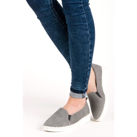 Vinceza-Loafer aus Leder grau 2