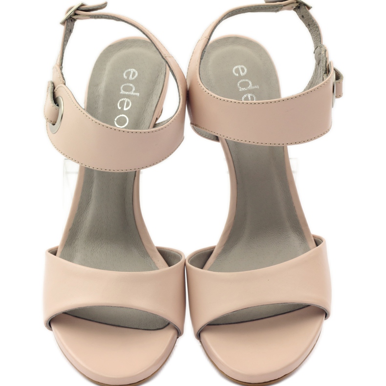 Ledersandalen an einer Nadel Edeo 3208 rosa 4