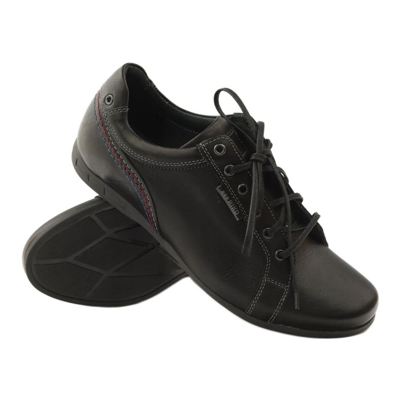 Riko Herrenleder Sportschuhe 776 Schwarz 3