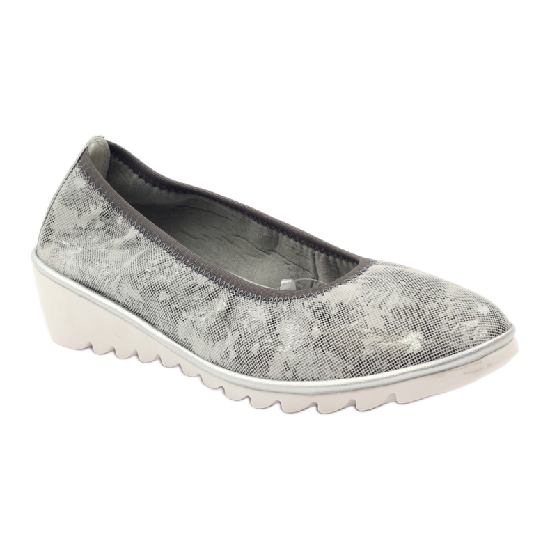Lederschuhe für Damen Loafer Filippo 046 grau 1