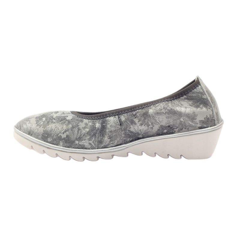 Lederschuhe für Damen Loafer Filippo 046 grau 2