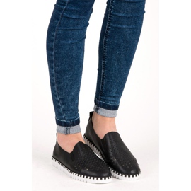 Seastar Durchbrochene Slip-On-Sneakers schwarz 2