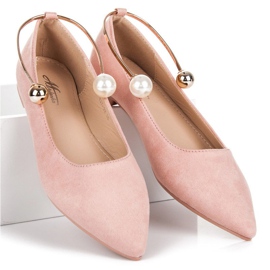 Ballerinas mit Ornament rosa 1