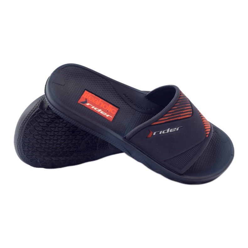 Rider 82359 Freizeit-Badeschuhe orange navy blau 3