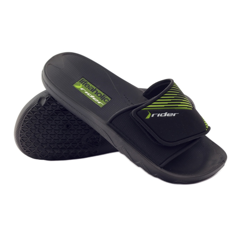 Rider 82326 Freizeit-Badeschuhe schwarz grün 3
