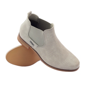 Graue Jodhpur-Stiefel von Filippo 3