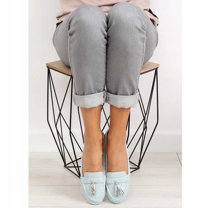 Blaue Slipper für Damen 3147 L. Blau 2