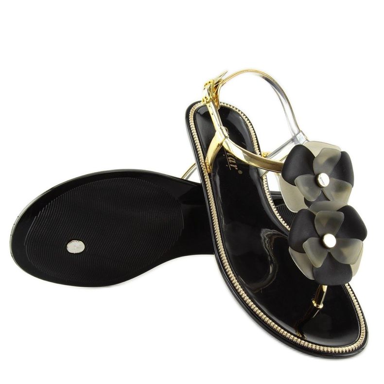 Sandalen meliski schwarz KG19P Schwarz 2