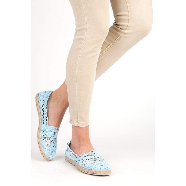 Seastar Espadrilles aus blauer Spitze 1