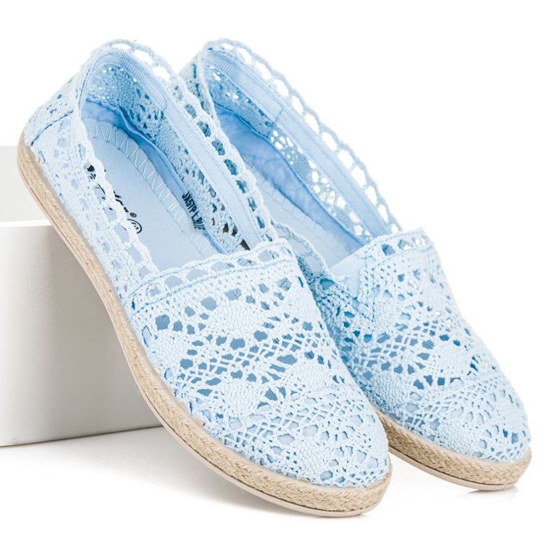 Seastar Espadrilles aus blauer Spitze 2