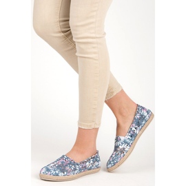 Seastar Espadrilles im Boho-Stil blau rosa 1