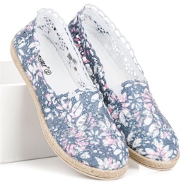 Seastar Espadrilles im Boho-Stil blau rosa 2