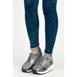 Kylie Sportschuhe mit Glitzer grau 2