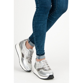 Kylie Sportschuhe mit Glitzer grau 2