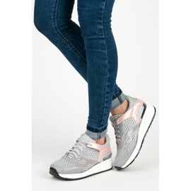 Kylie Graue Turnschuhe mit Mesh 2