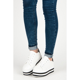 Seastar Schnürschuhe auf der Plattform weiß 1