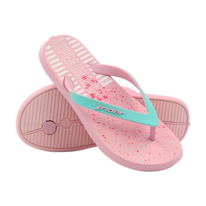Rider 82365 Kinder-Flip-Flops rosa grün 3