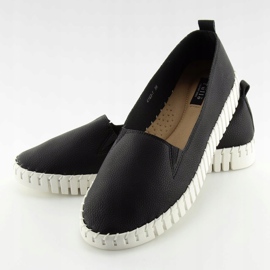 Schwarze Sneakers zum Hineinschlüpfen super bequem 4163 Black 2