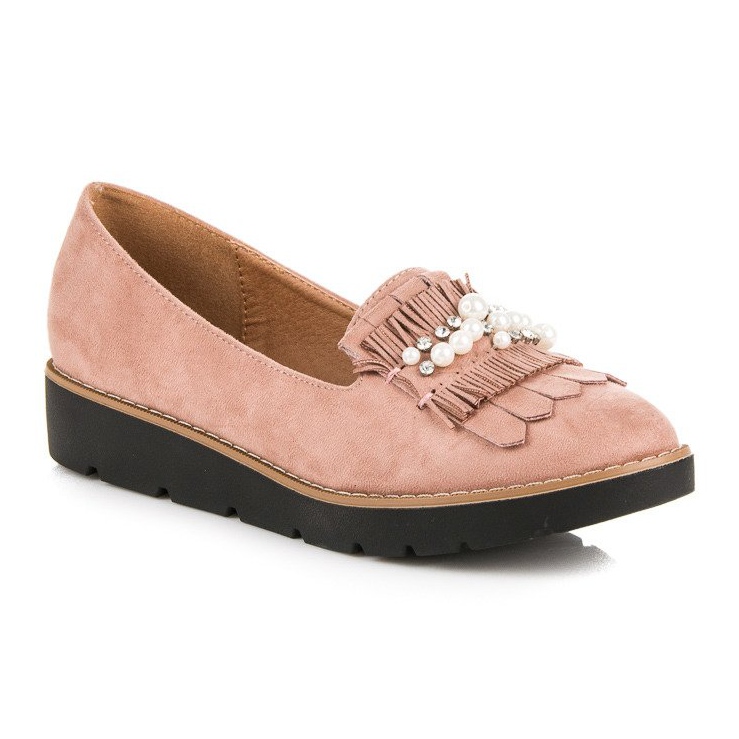 Comer Rosa Loafer mit Perlen 2