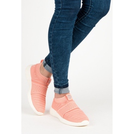 Kylie Sneaker zum Hineinschlüpfen aus Textil rosa 2