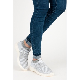 Kylie Sneaker zum Hineinschlüpfen aus Textil grau 2