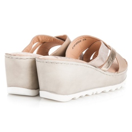 Kylie Keil Hausschuhe braun 2