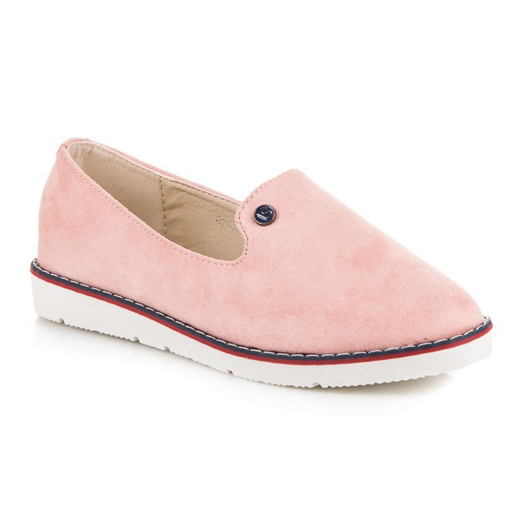 Vices Laster aus rosa Wildleder 1