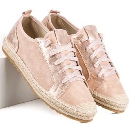 Seastar Wildleder-Espadrilles zum Schnüren rosa 1
