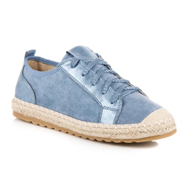 Seastar Wildleder-Espadrilles zum Schnüren blau 1