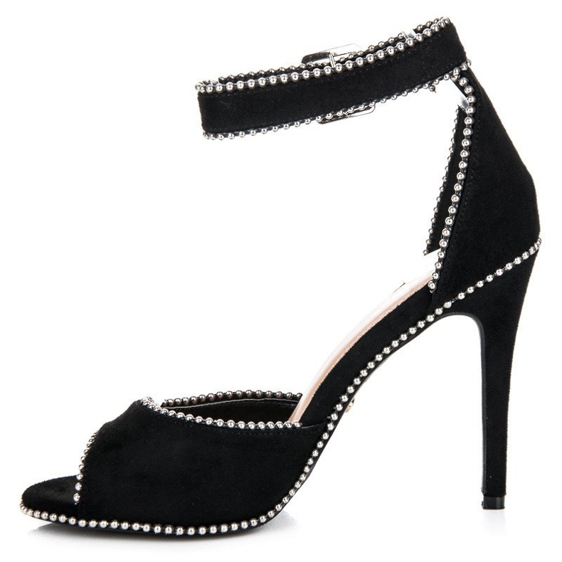 Seastar Wildledersandalen auf hohem Absatz schwarz 1