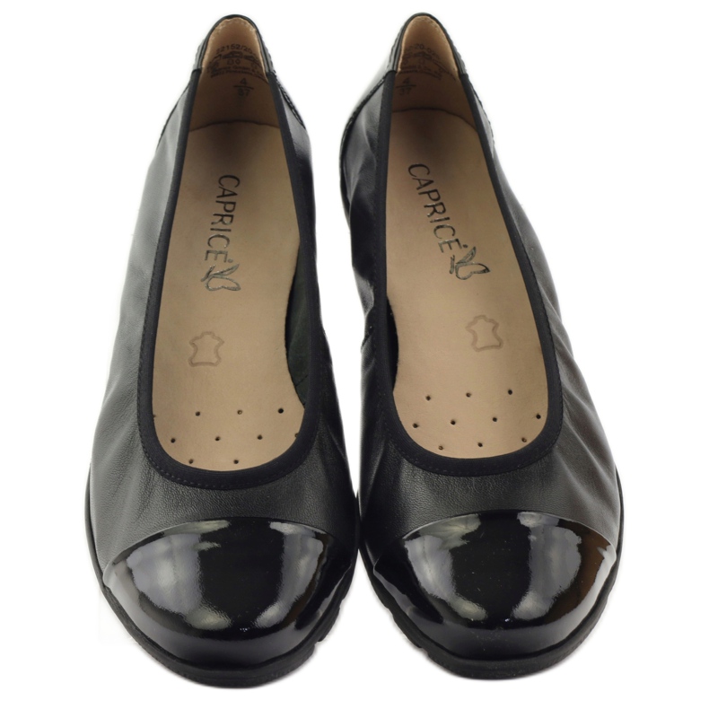 Caprice bequeme Frauen Ballerinas 9-22152-28 Schwarz mit Onair 4