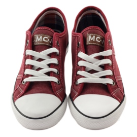 Mcarthur 01-BG Halbturnschuhe in Bordeauxrot mehrfarbig braun weiß 5
