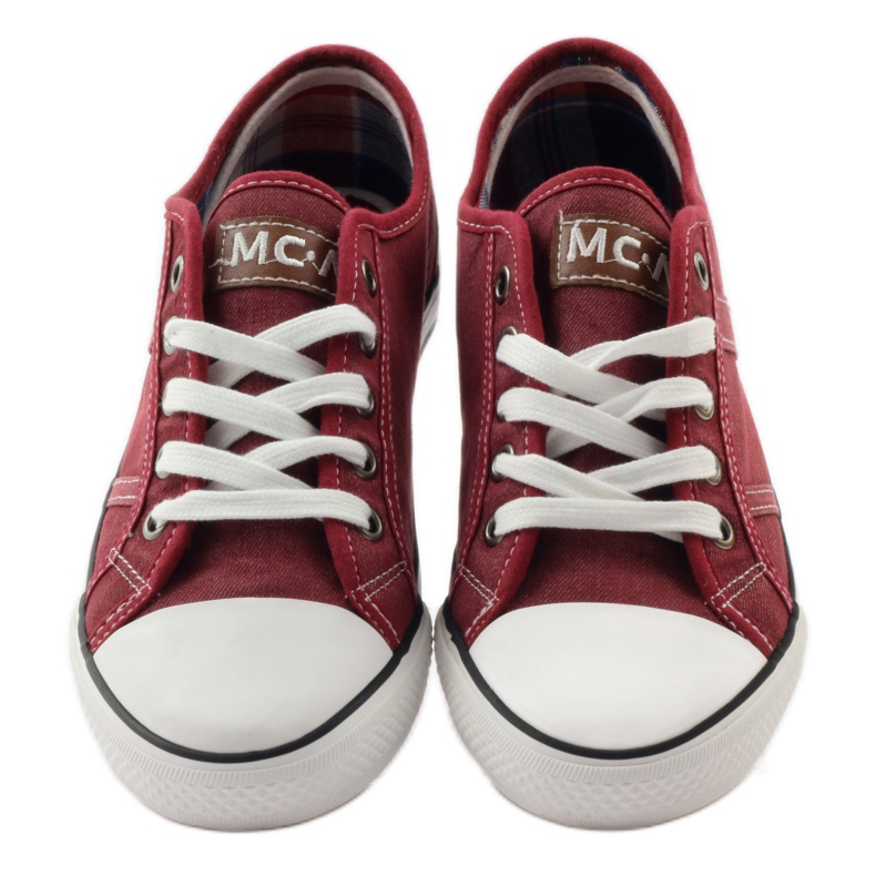 Mcarthur 01-BG Halbturnschuhe in Bordeauxrot mehrfarbig braun weiß 5