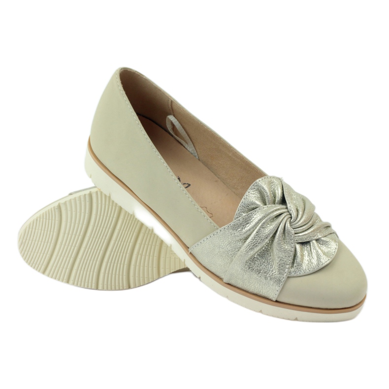 Caprice Pumps Halbschuhe Damenschuhe 24607 beige golden 3