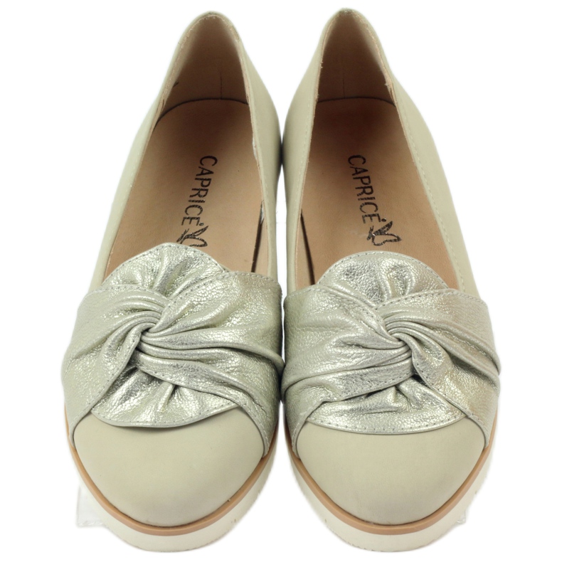 Caprice Pumps Halbschuhe Damenschuhe 24607 beige golden 4