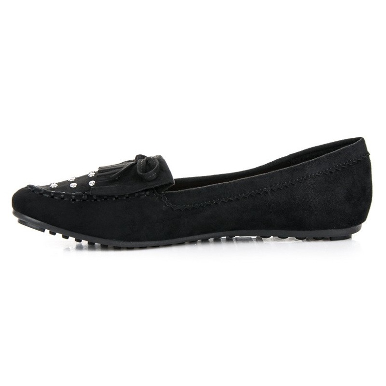 Stilvolle Wildleder-Loafer schwarz 1
