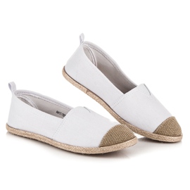 Mckeylor Ballerinas espadrilles weiß braun 1