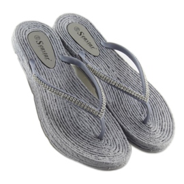 Grau CK40P Graue Gummi-Flip-Flops 1