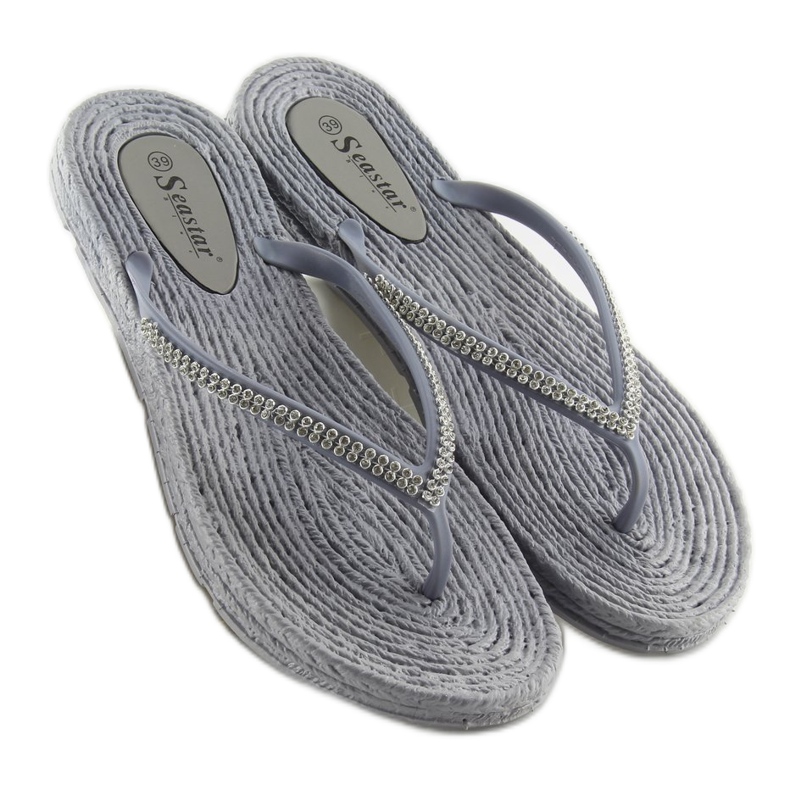 Grau CK40P Graue Gummi-Flip-Flops 1