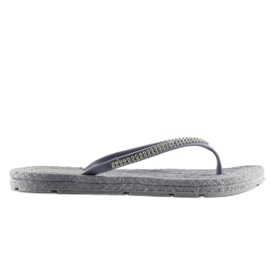 Grau CK40P Graue Gummi-Flip-Flops 2