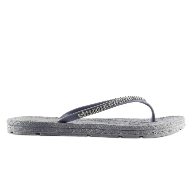 Grau CK40P Graue Gummi-Flip-Flops 2