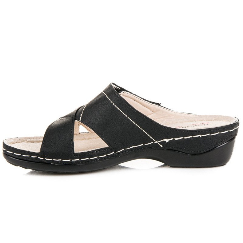 Hasby Bequeme Sommerpantoffeln schwarz 1