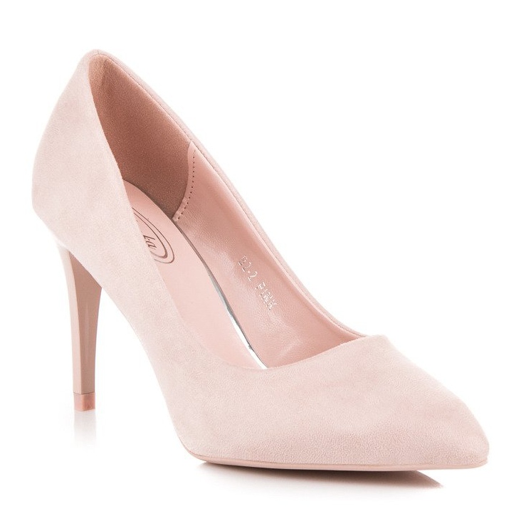 Puder Wildleder-Heels rosa 1