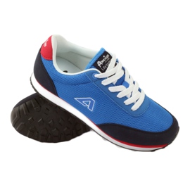 American Club Amerikanische blaue Damen-Schnürsportschuhe 3