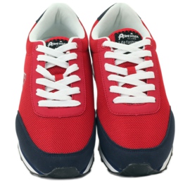 American Club Amerikanische rot gebundene Sportschuhe marineblau 4
