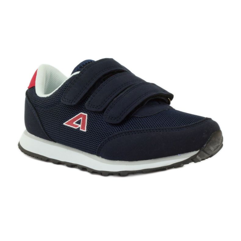 American Club Amerikanische marineblaue Sportschuhe mit Klettverschluss rot 1
