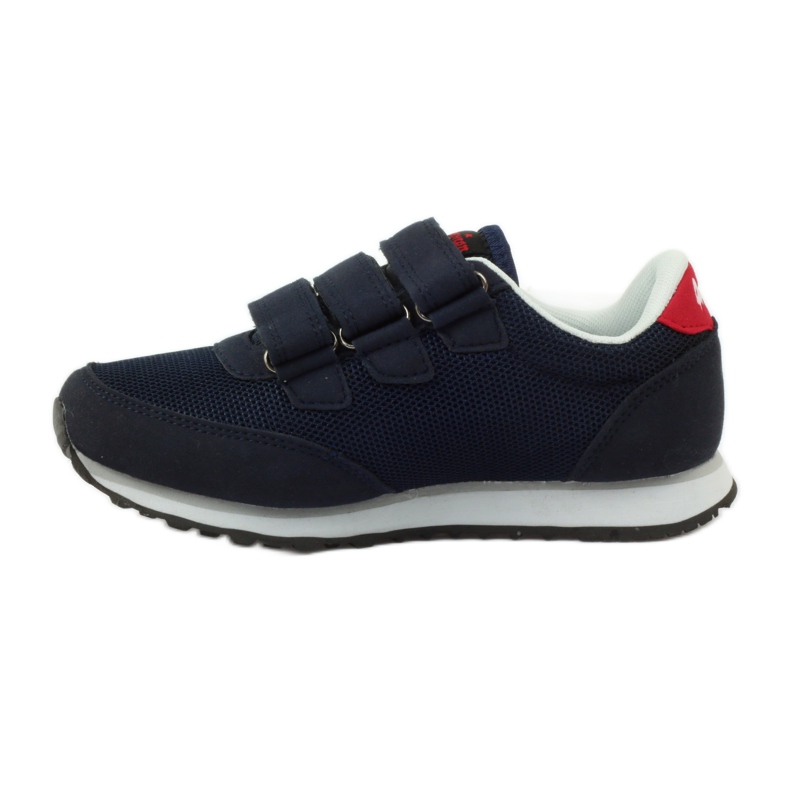 American Club Amerikanische marineblaue Sportschuhe mit Klettverschluss rot 2