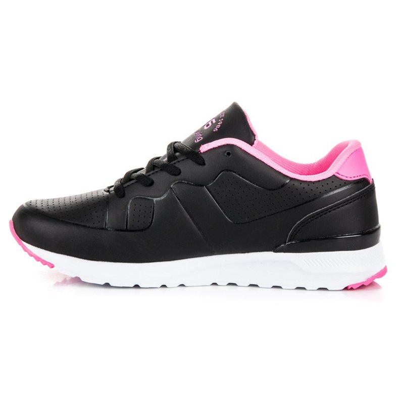 Ax Boxing Schwarze Sportschuhe für Damen rosa 1