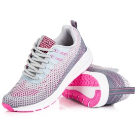 Ax Boxing Bequeme Sportschuhe grau rosa 2