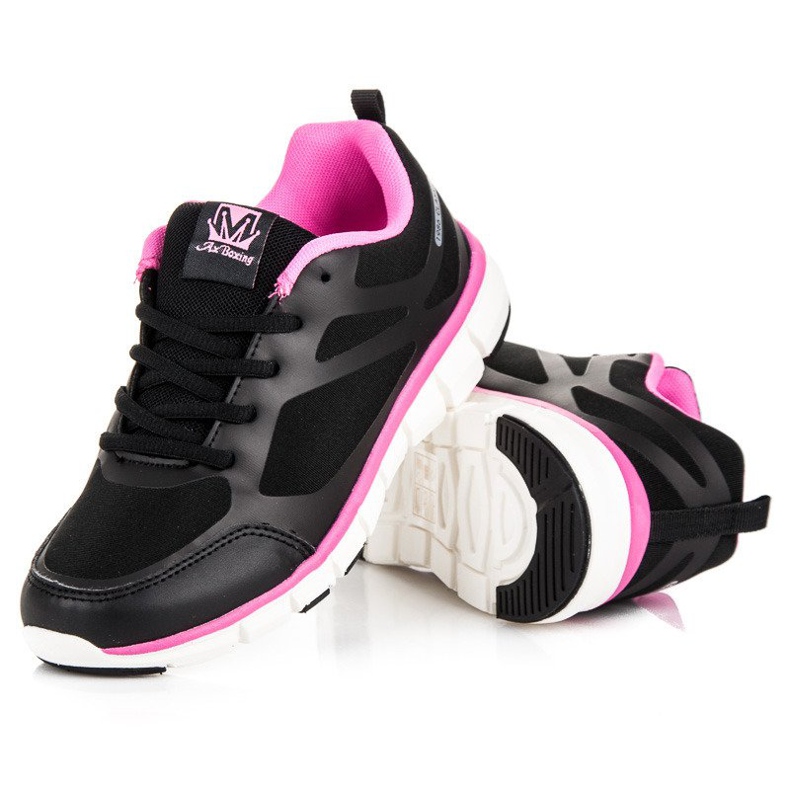 Ax Boxing Klassische Sportschuhe schwarz rosa 2